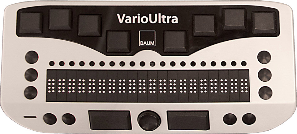 Photo of the One Responsibly Used Vario Ultra 20 Cell Braille Display for $1,795.00.00 USD - Flying Blind, LLC Online Store