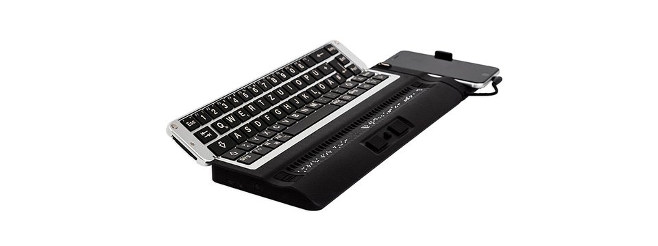 The Activator with the keyboard partially flipped open to show the QWERTY keyboard.