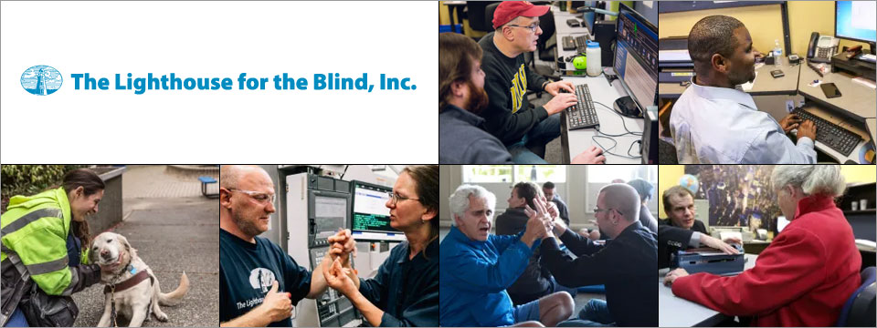 Lighthouse for the Blind, Inc. logo.