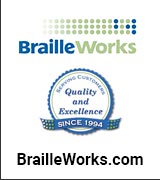 Braille Works logo.