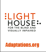 LightHouse for the Blind and Visually Impaired Adaptations Online Store logo.